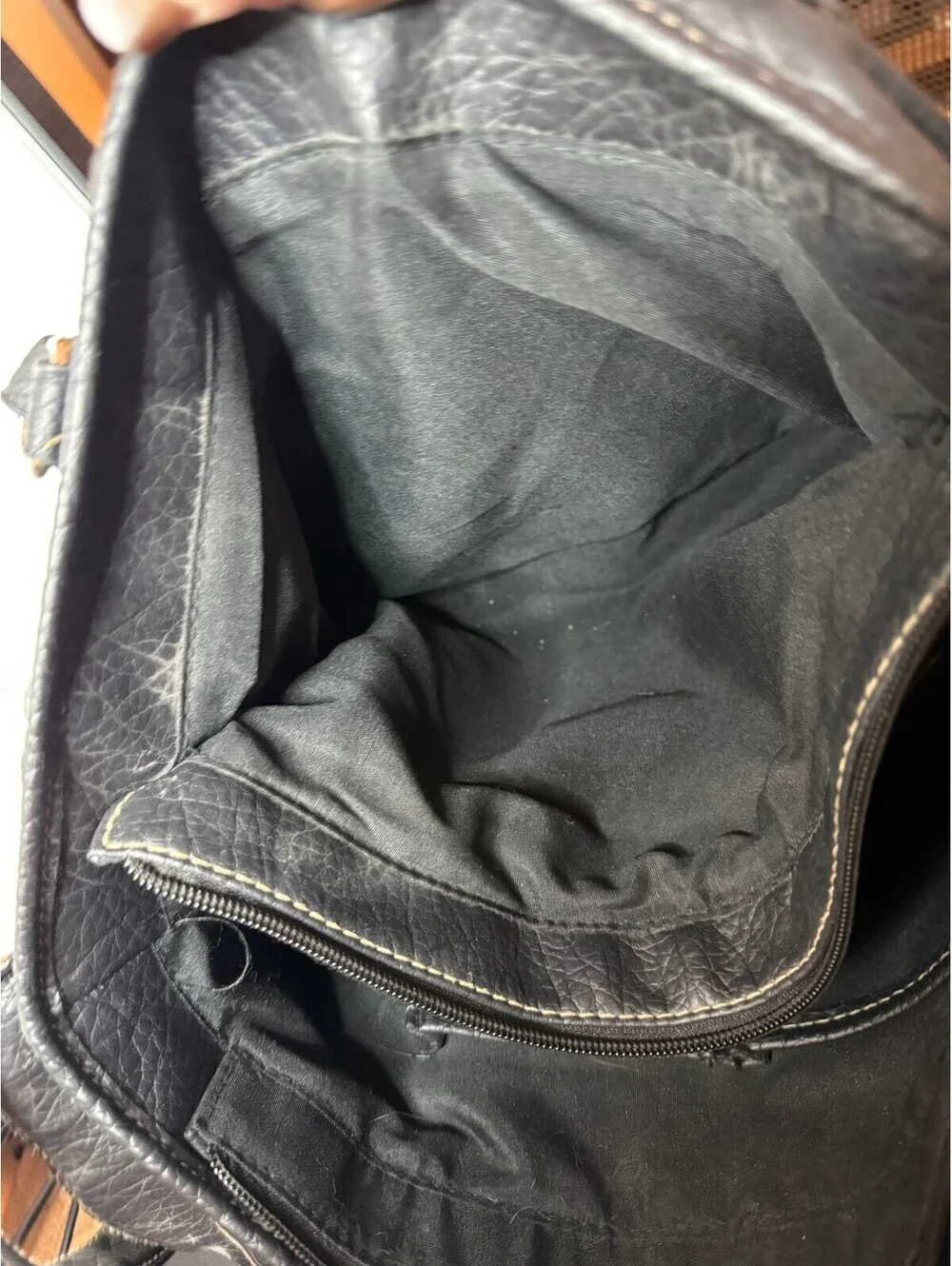 Rosetti Black Faux Leather Shoulder Satchel/Top Handle Purse